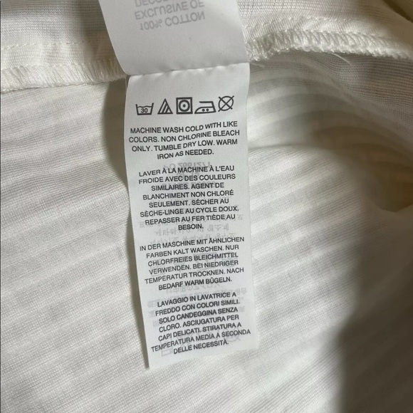 NWT JCREW Pin tuck / Pleated 100% Cotton White Top Size 6 - Picture 2 of 5